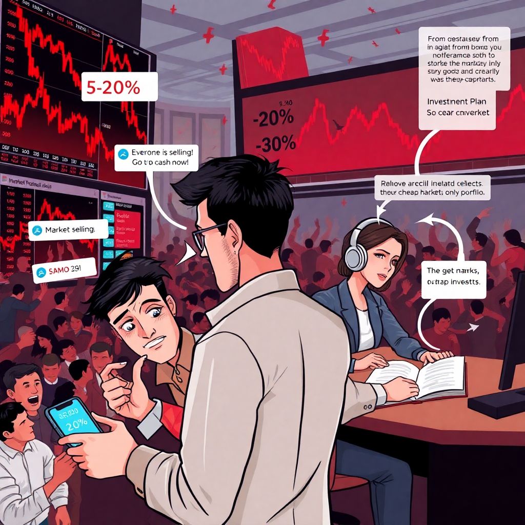 Психология инвестора во время обвала рынка: как не паниковать и избежать стадного поведения
